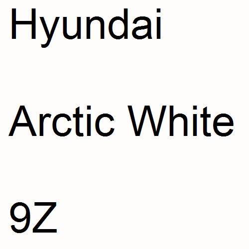 Hyundai, Arctic White, 9Z.